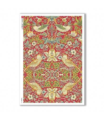 Premium Rice Paper - Pattern-0129 - 1 Design of A4